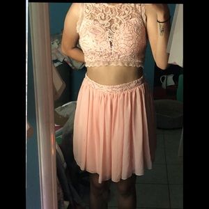 JCPenny 2piece pink gown